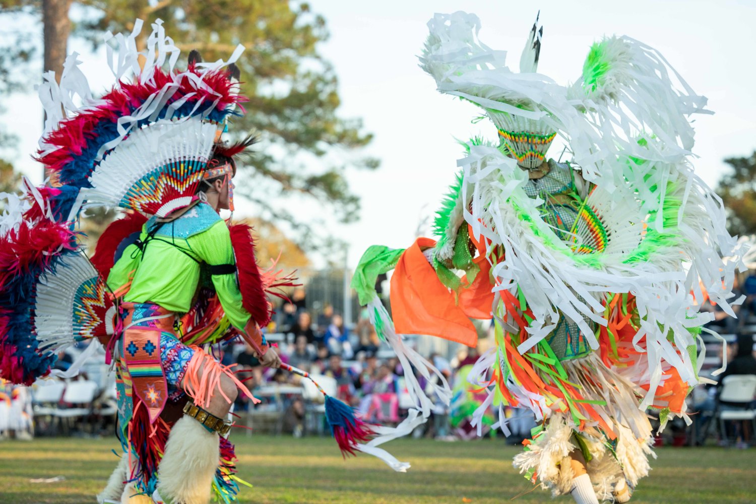 The most popular event with visitors at the Pow Wow are the dance competitions where American Indians from over 20 Tribal Nations across the U.S. perform indigenous dances in authentic regalia. Both entertaining and educational, the dance competitions feature four age categories and several different styles of dance.