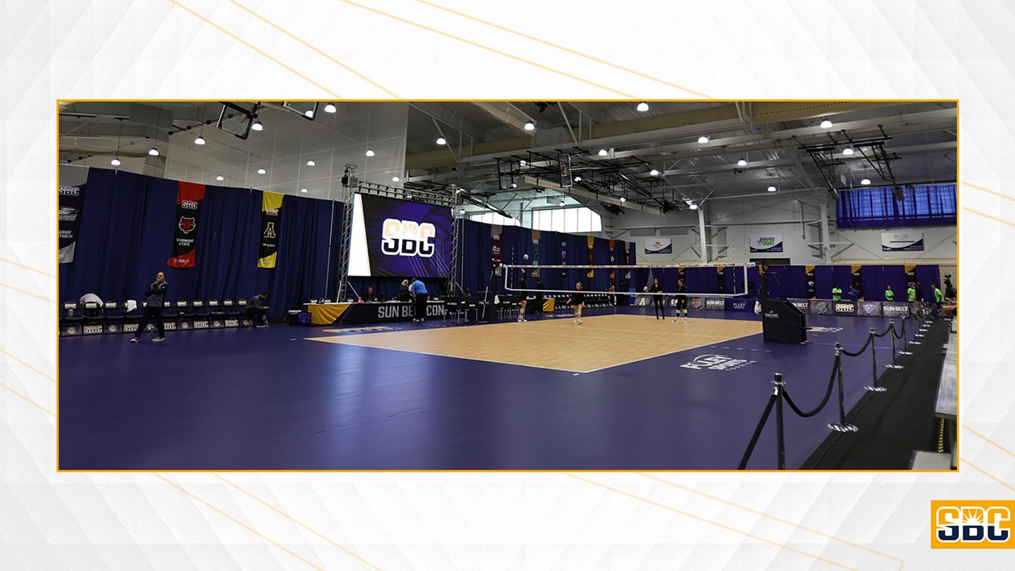 The Foley Event Center has transformed to host the third straight Sun Belt Conference volleyball tournament this week. It also marks the third Sun Belt title to be handed out in the city after cross country and women’s soccer already crowned champions on the Foley Sports Tourism Complex.