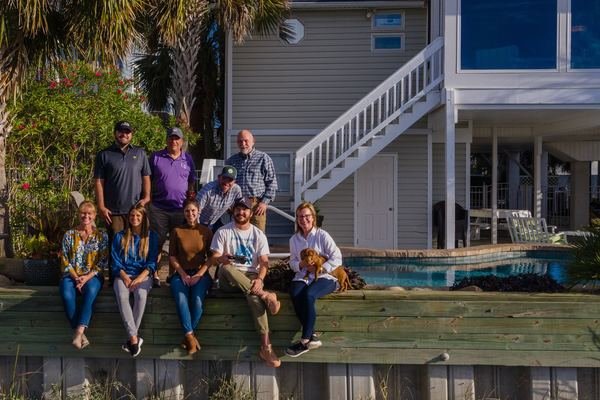 The Johnsons (Publisher Vince Johnson's family), VanBuskirks (his wife, Brooke's, family) and Greens (Executive Editor Kayla Green and Chief Digital Office Micah Green) featuring Susie the dog.