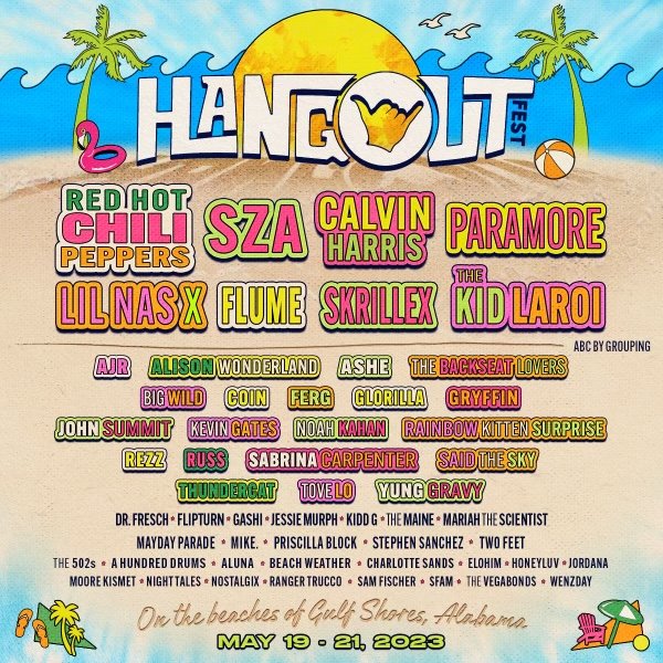Hangout Music Festival announces lineup for spring 2023 in Gulf Shores