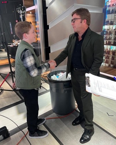 Keegan Gulledge said he was speechless when he met actor Peter Billingsley the original Ralphie from the 1983 movie, "A Christmas Story."