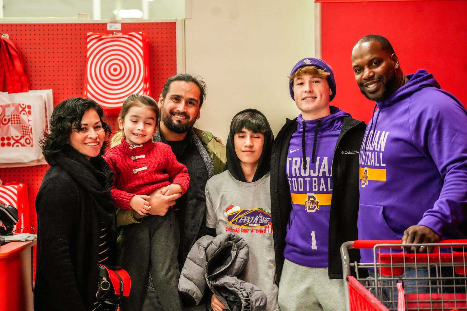 Daphne families received an opportunity to go Christmas shopping for free at Target thanks to Kenny King Charities’ ninth annual Shop-A-Thon Friday, Dec. 23.