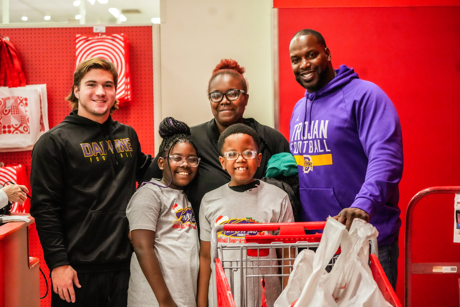 The ninth annual Christmas Shop-A-Thon helped 25 children from Daphne get a free shopping spree at Target Friday, Dec. 23.