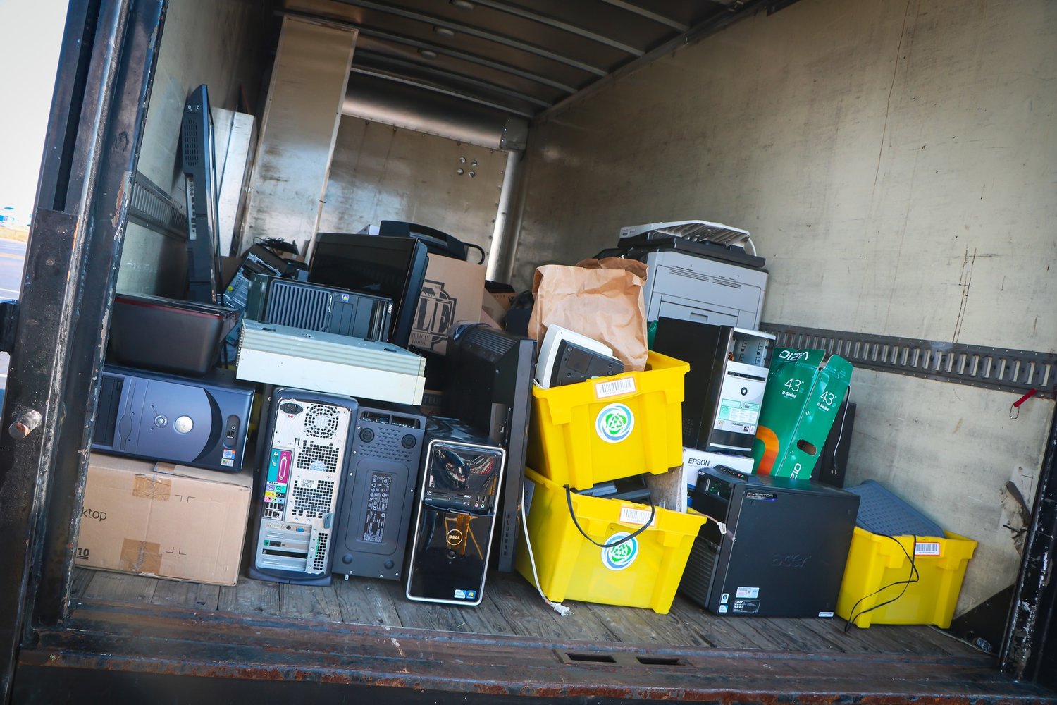 Rid your garage of old electronics.