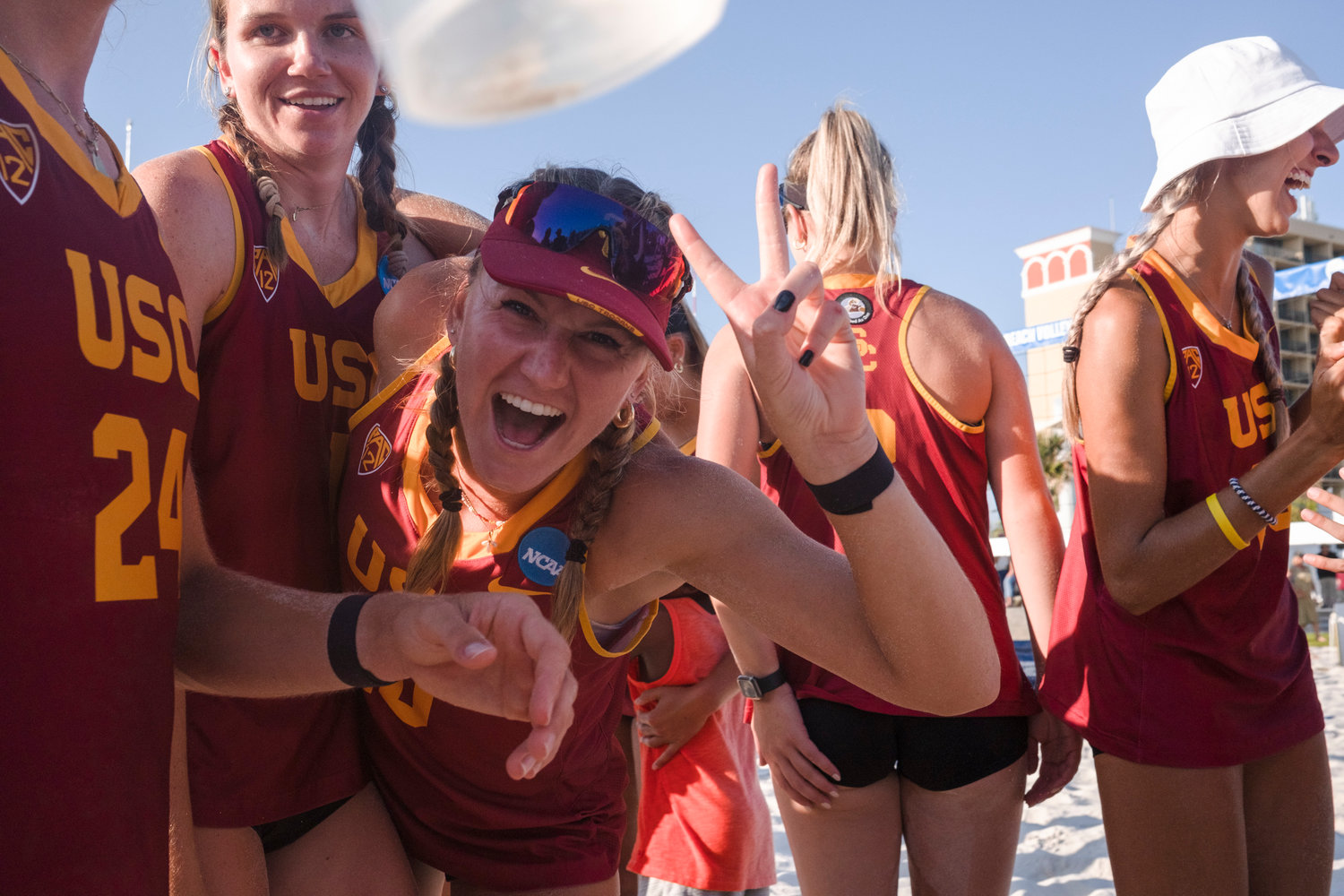 The USC Women of Troy claimed their second straight beach volleyball championship last spring at Gulf Place Beach. They’ll look to defend their crown when the tournament returns May 5-7, albeit with a little different format.
