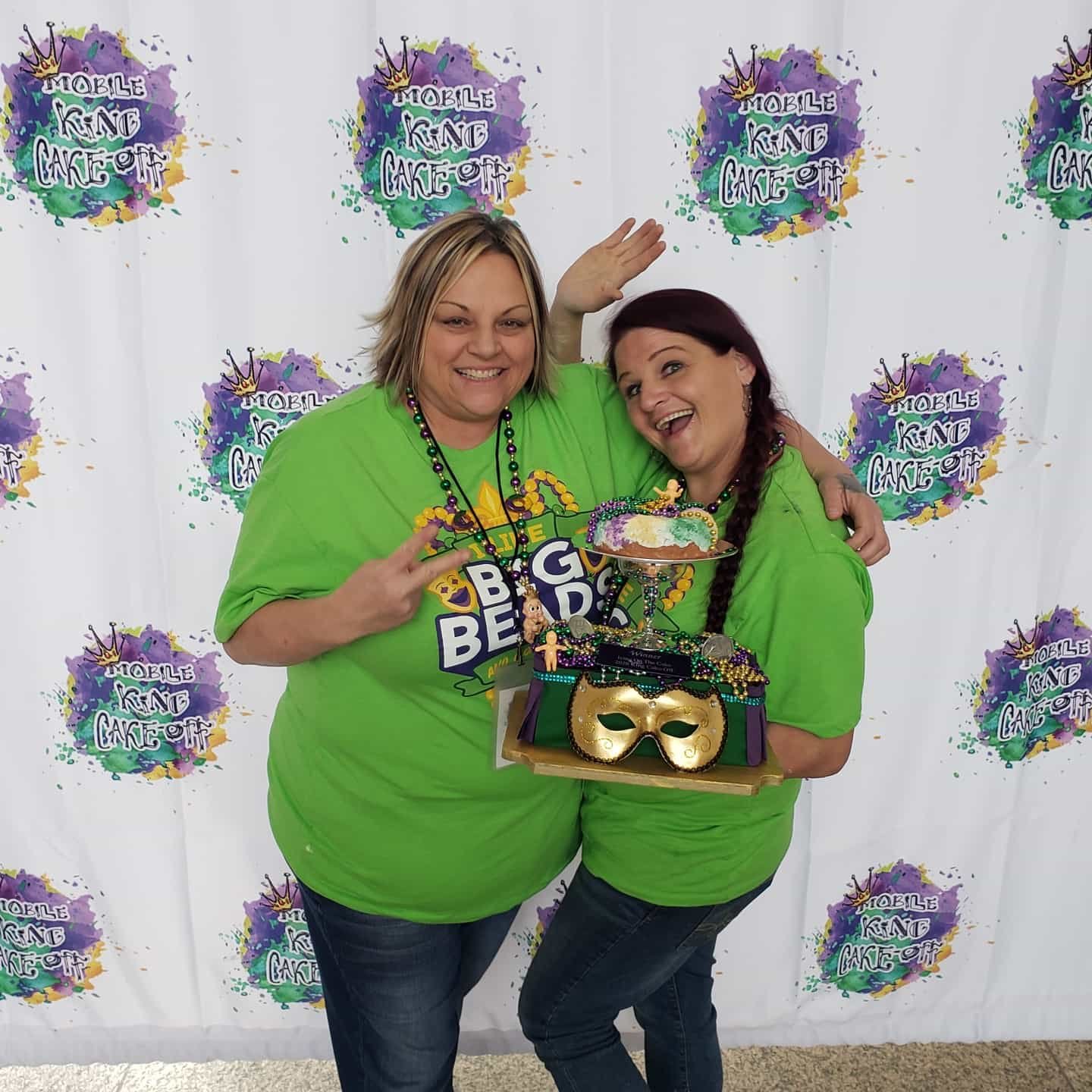 Warehouse Bakery & Donuts in Fairhope has won the King Cake-Off three times. Pictured is their win in 2020.