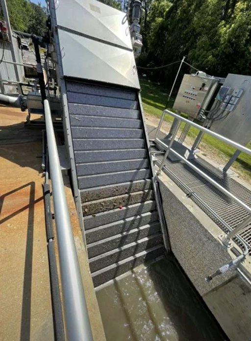 Screening and grit removal systems are part of the headworks at the Fairhope wastewater treatment plant. A study commissioned by the city has recommended headworks improvements at an estimated cost of $5.3 million.