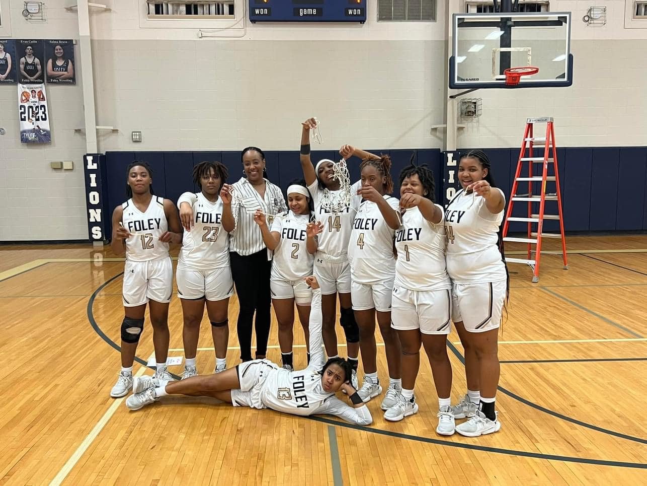 The Foley Lions claimed the Class 7A Area 2 championship 61-48 over Daphne Friday, Feb. 10, and earned a top seed entering the AHSAA state basketball tournament. Foley drew Central Phenix City in the first round as one of nine local teams in the final stage of the playoffs.