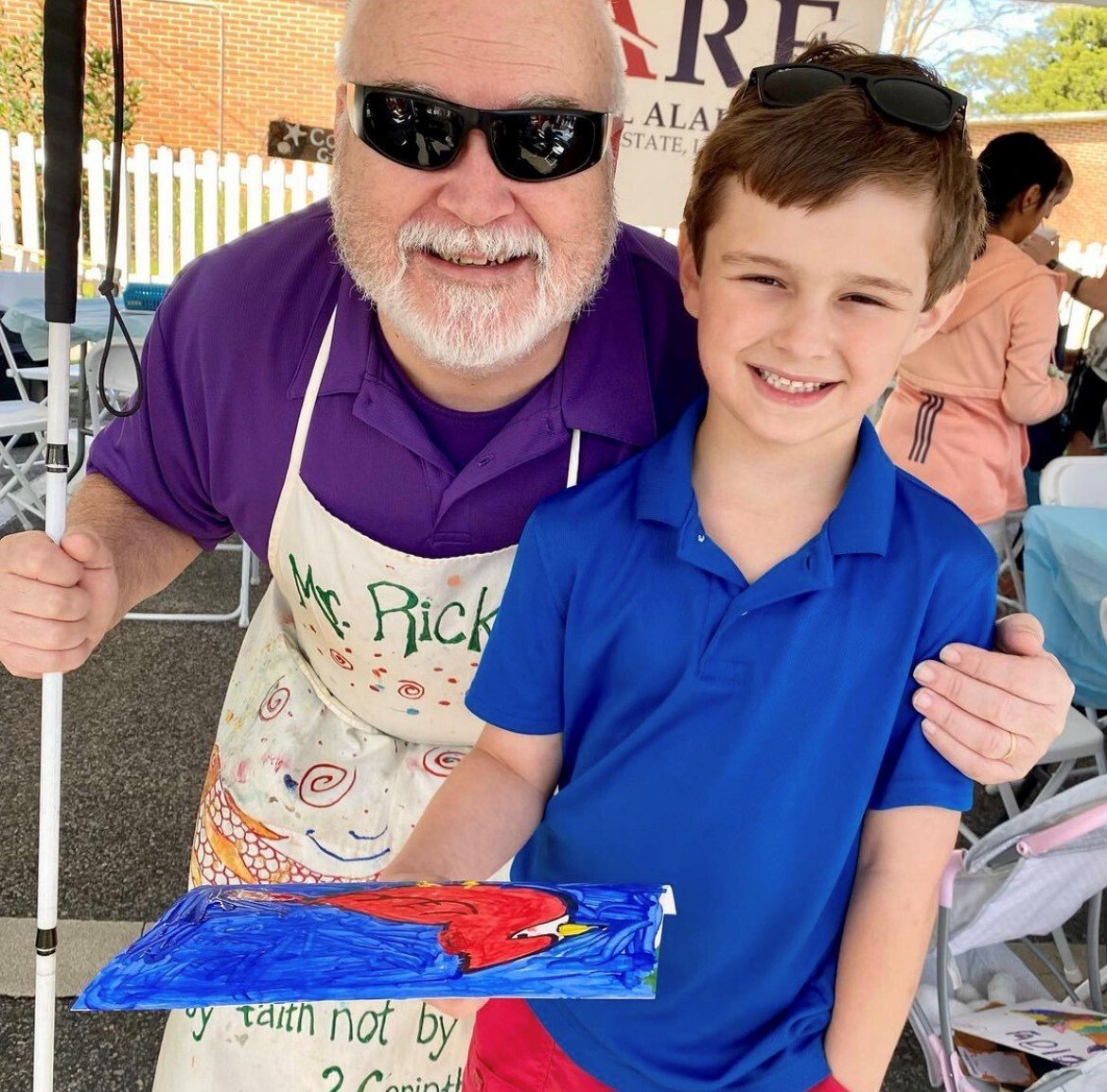 Ricky Trione shares his passion for art with the young and old.