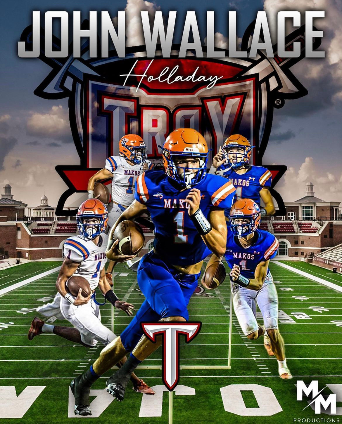 Orange Beach senior John Wallace Holladay is headed to the Troy Trojans after graduation he announced Monday, April 3. Holladay marks a third member from the Makos’ 2022 roster to land with Division I programs joining Chris Pearson and Cash Turner.