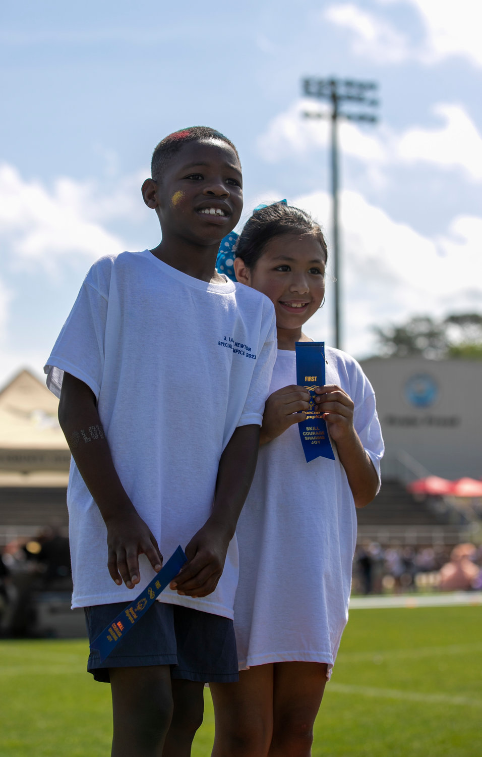 A pair of J. Larry Newton students swept the running event and took their rightful spots atop the podium Thursday, April 6, at the Baldwin County Public Schools Spring Games in Fairhope.