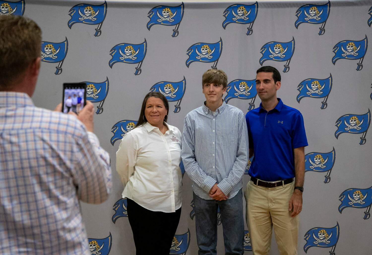 Pirate cross country runner Zachery Wyatt was joined by family and Fairhope cross country coach Justin Parmer at the signing ceremony Monday, April 17, where 17 student-athletes put pen to paper on their National Letters of Intent. Wyatt will represent the Pirates with Coastal Alabama at the next level.