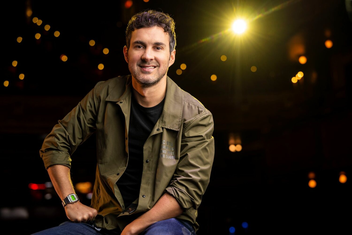 Mark Normand takes the Saenger stage the day after Thanksgiving.