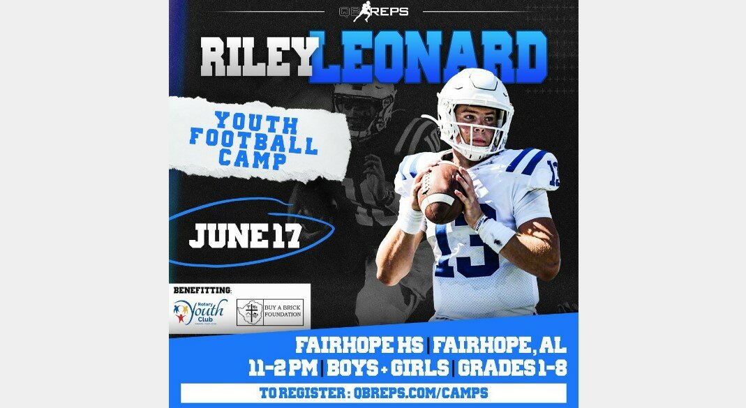 Fairhope athletes have an opportunity to learn from a former Pirate in Riley Leonard, who currently quarterbacks the Duke Blue Devils, at a youth camp Saturday, June 17, at W. C. Majors Field. Boys and girls from Grades 1-8 can sign up for the hands-on instructional camp at the link in the story.
