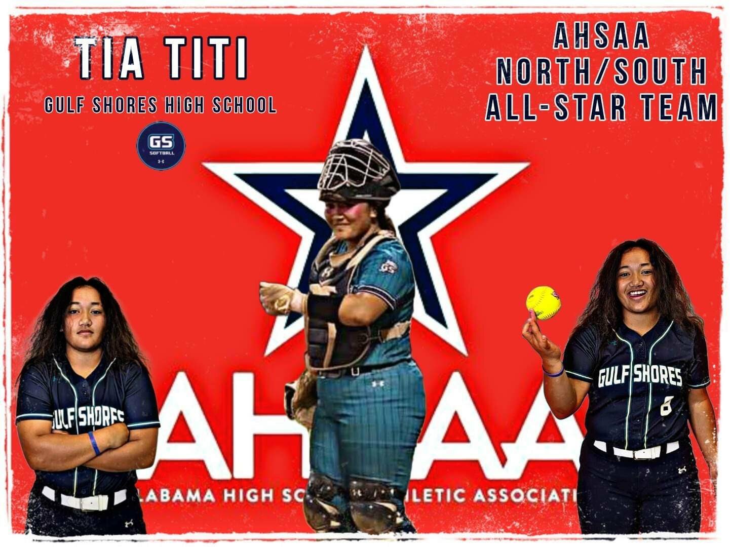 Gulf Shores rising senior and NC State commit Tia Titi will represent the Dolphins in Montgomery this summer at the AHSAA North-South All-Star game July 19 at Lagoon Park.