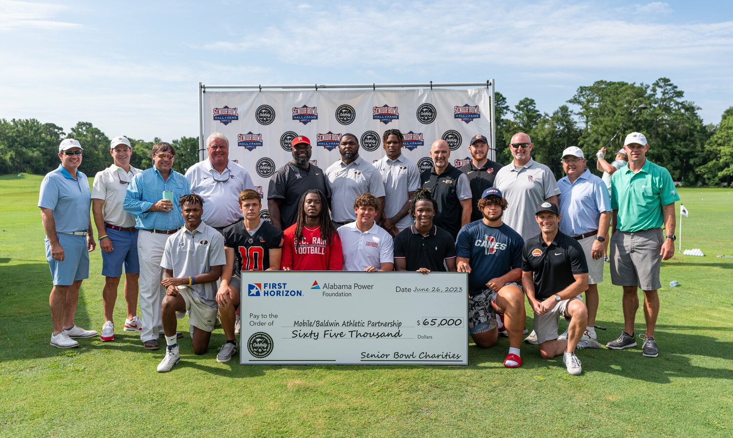The third annual Senior Bowl Charities Celebrity Golf Classic was held on Monday, June 26, at Lakewood Golf Club where the proceeds benefitted the Mobile/Baldwin Athletic Partnership and 13 local public high school programs received $5,000.