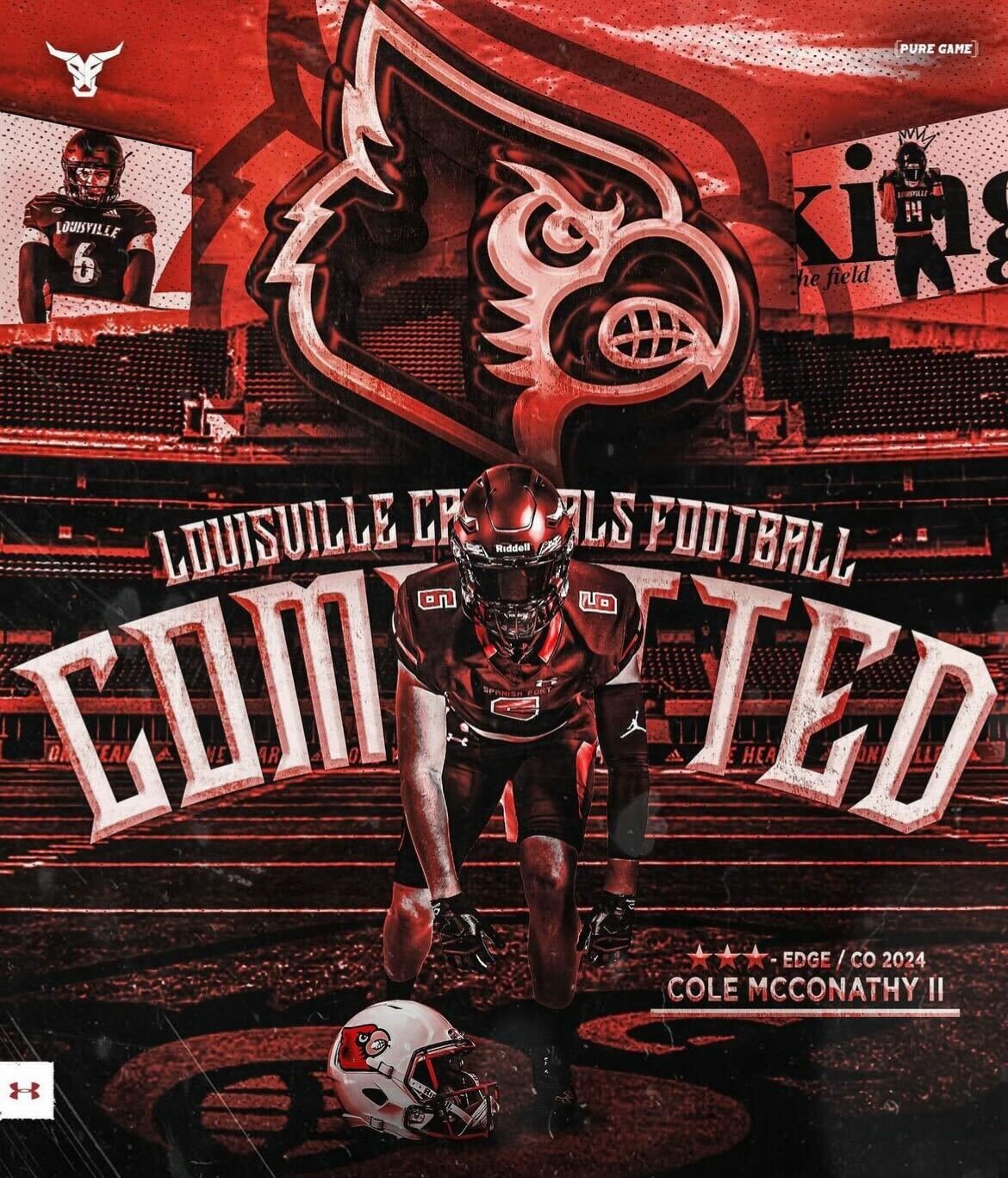 On his birthday, July 6, Cole McConathy announced his commitment to the Louisville football program. 247Sports ranked the 3-star prospect 66th at his position nationally and 38th overall in Alabama.