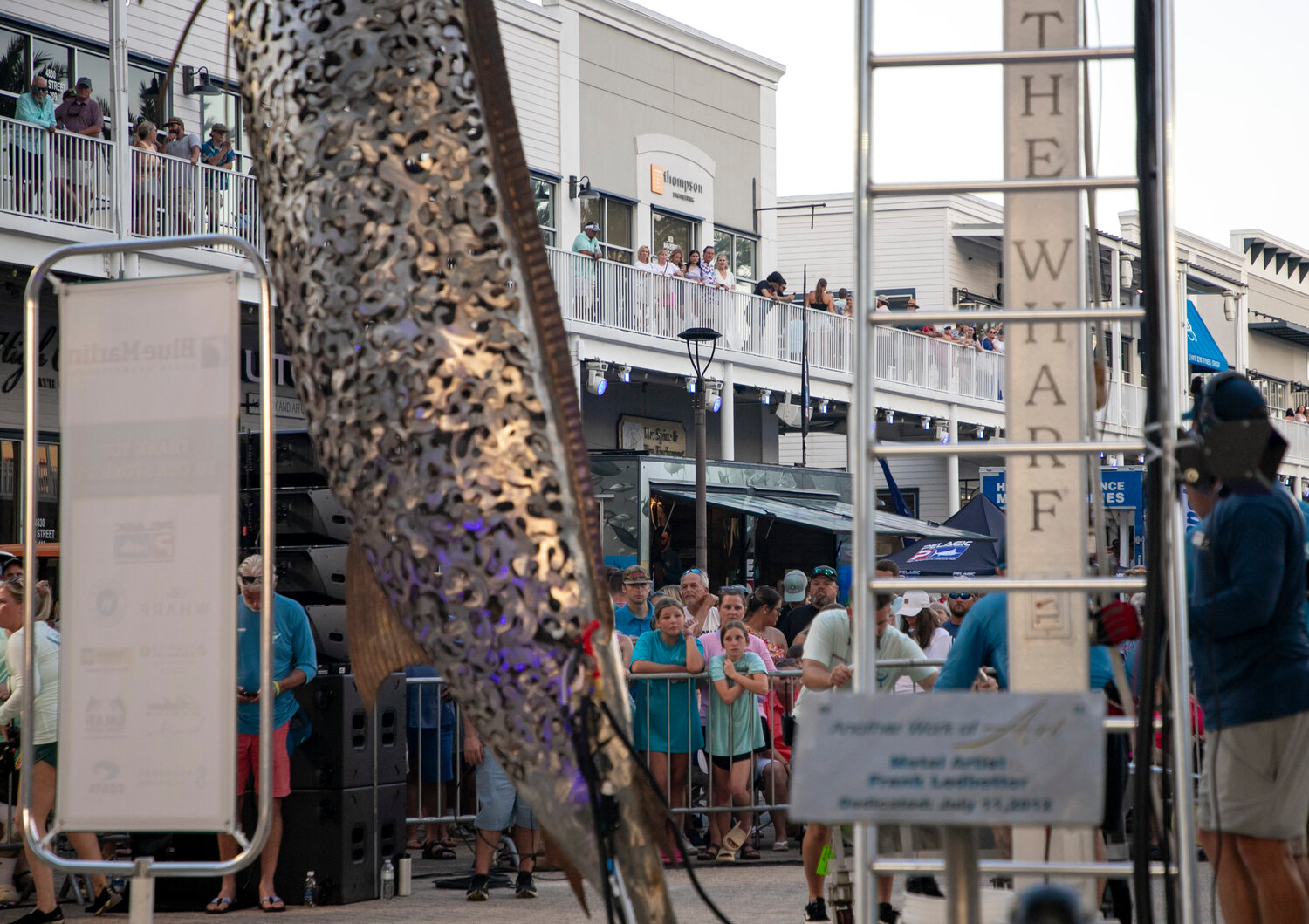 Crowds packed into The Wharf on Saturday, July 15, to see the biggest fish from the Gulf on display at the 11th-annual Blue Marlin Grand Championship in Orange Beach.