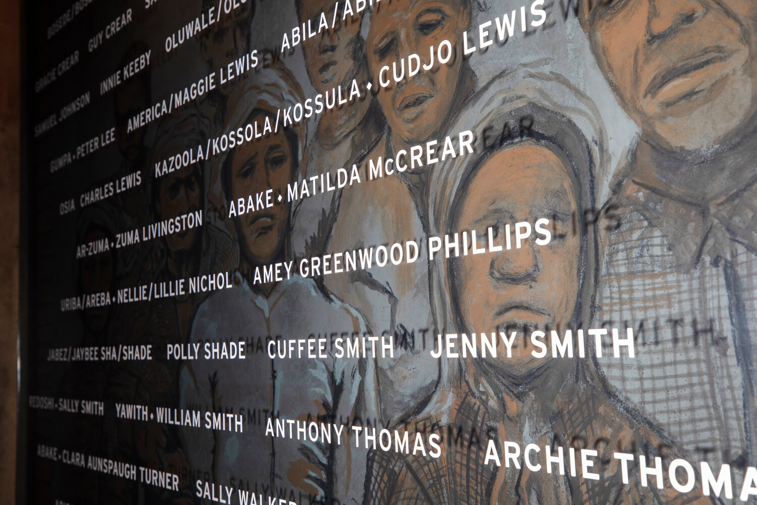 Amey Greenwood Phillips is one of the names on a wall at the Clotilda Exhibit in the Africatown Heritage House with ties to Baldwin County.