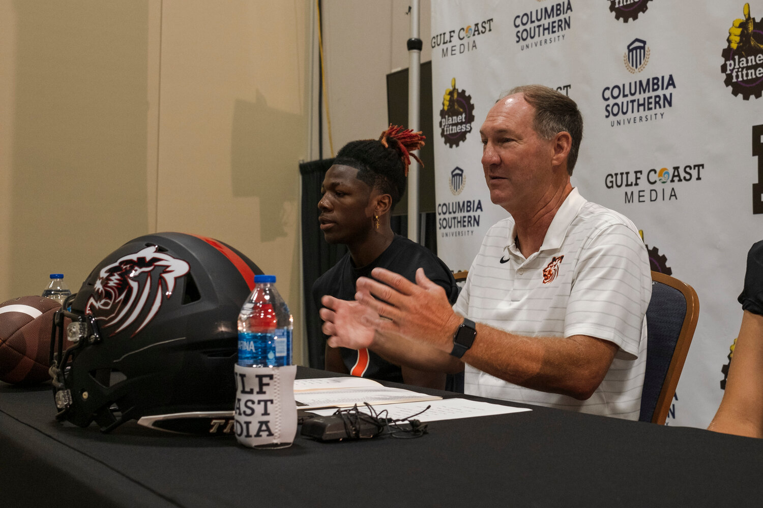 At Gulf Coast Media Day, Baldwin County head football coach Scott Rials acknowledged the difficulty of Class 6A Region 1 but also knows there is a route to the postseason from that route.