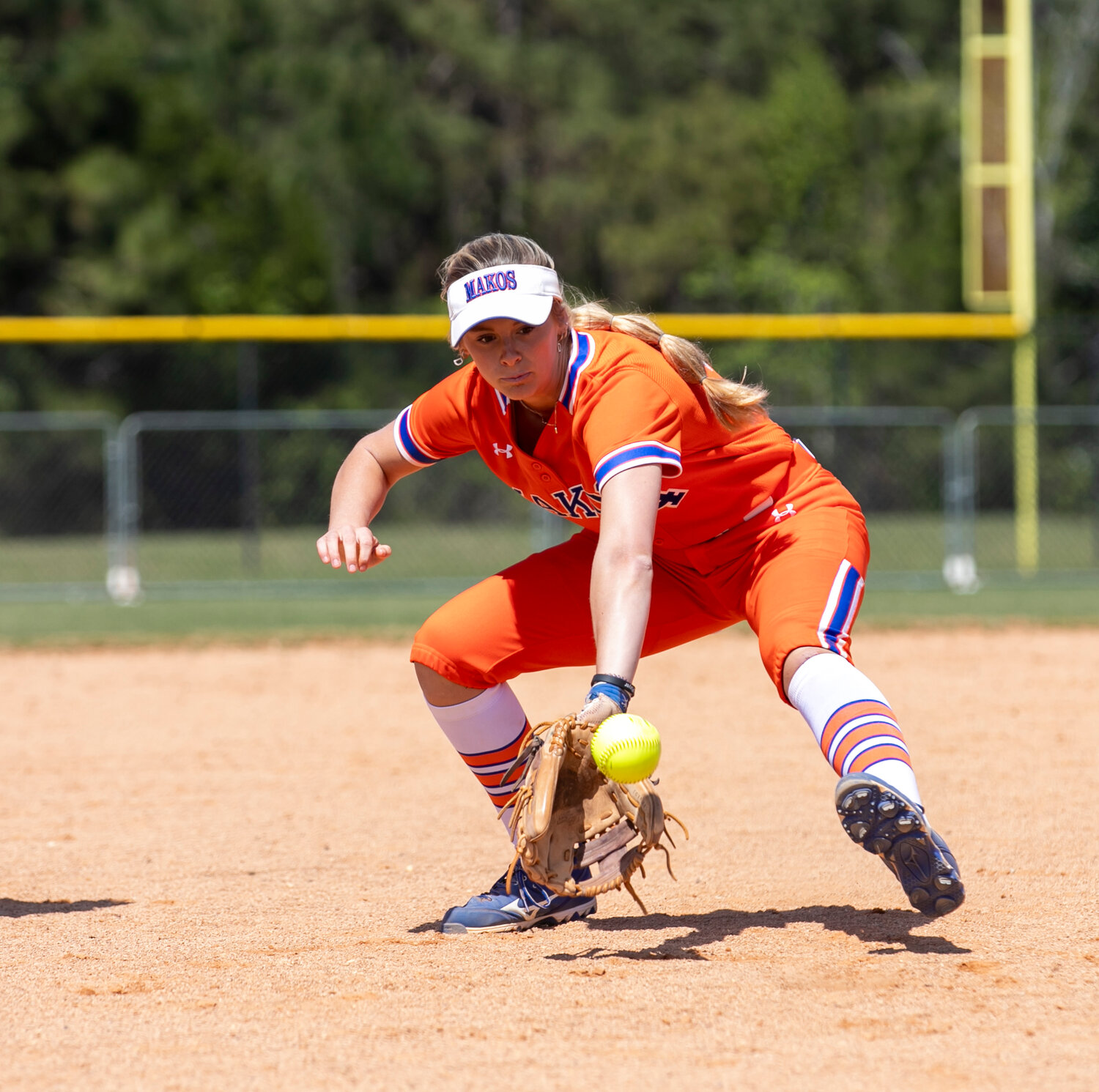 Mako shortstop Daigle Wilson prepares for tournament action at the Gulf Shores Sportsplex on March 21 against the Wakulla War Eagles from Florida. Wilson has plenty more “War Eagle” in her future after Monday’s verbal commitment to the Auburn Tiger softball program.