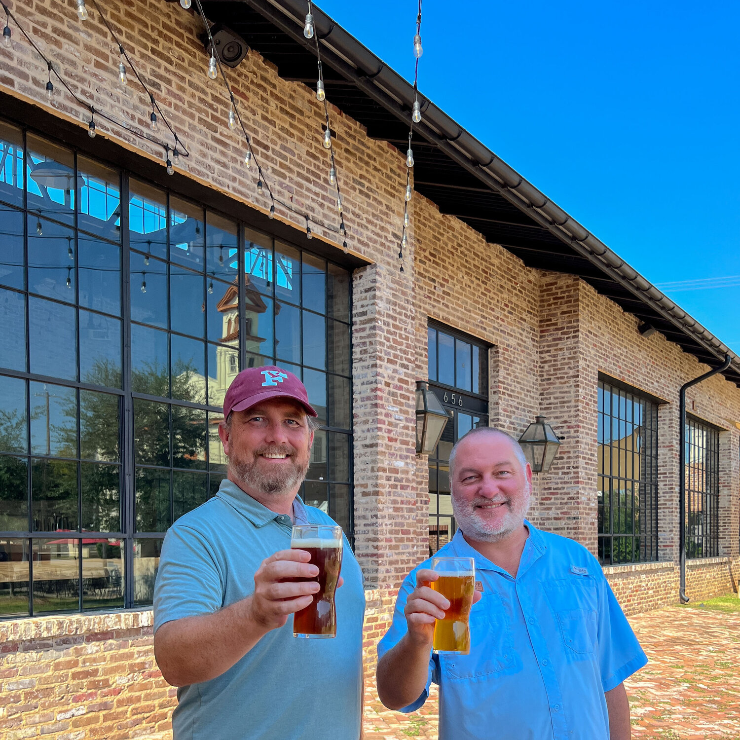 From left: Fairhope Brewing Company managing partner Jim Foley and owner Brian Kane.