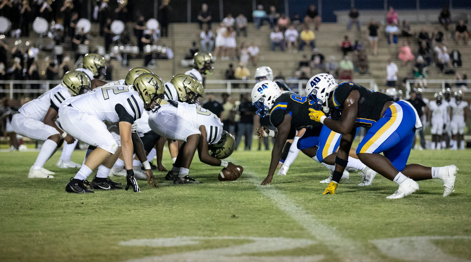 The Davidson Warriors and Fairhope Pirates squared off in a Class 7A Region 1 contest on W.C. Majors Field at Fairhope Municipal Stadium on Friday, Sept. 22. Davidson won 42-10 behind six rushing touchdowns.