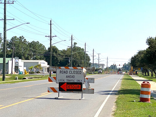 Juniper Street in Foley is closed at the intersection of Miflin Road while work to extend the street to Alabama 59 is completed.