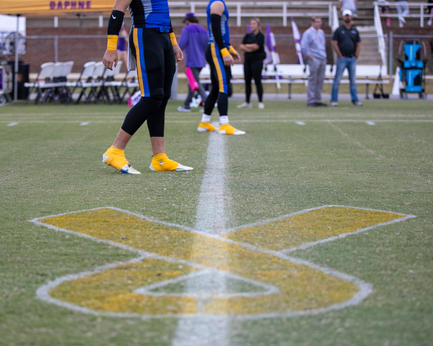 W.C. Majors Field at Fairhope Municipal Stadium was decorated with yellow ribbons for the 10th-annual Spina Bifida Awareness Game on Friday, Oct. 13. The event celebrated its tin anniversary by surpassing its fundraising goal of $10,000.