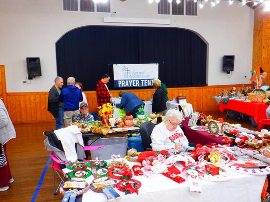 A scene from a previous Christmas Bazaar. This year's event is sure to be a good and festive time for all.