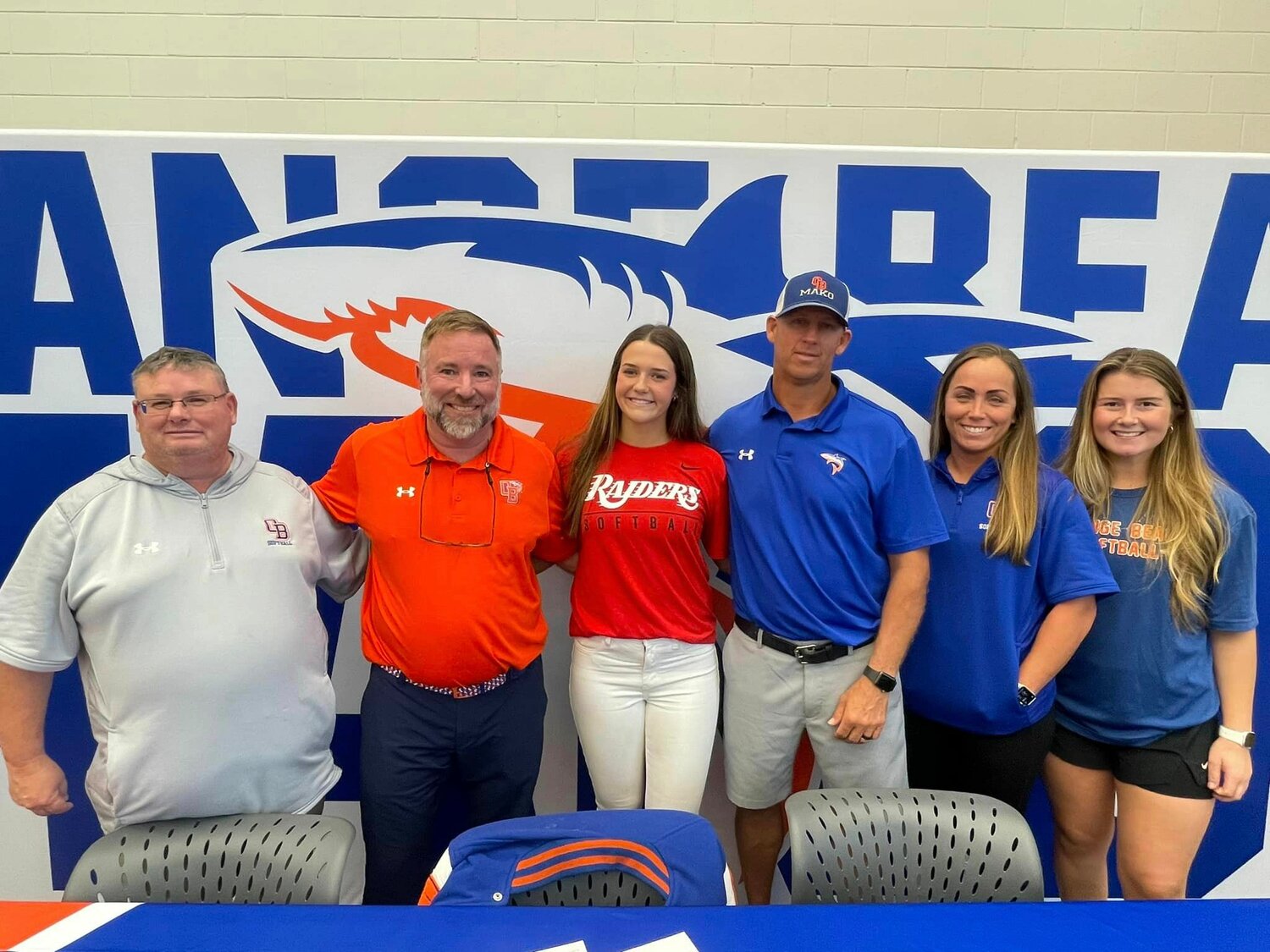 Orange Beach’s Falyn Beebe celebrated National Signing Day during a Tuesday ceremony at the high school where she penned her commitment to Northwest Florida State. A three-sport athlete for the Makos, Beebe is a three-time state champion with the Mako softball squad.