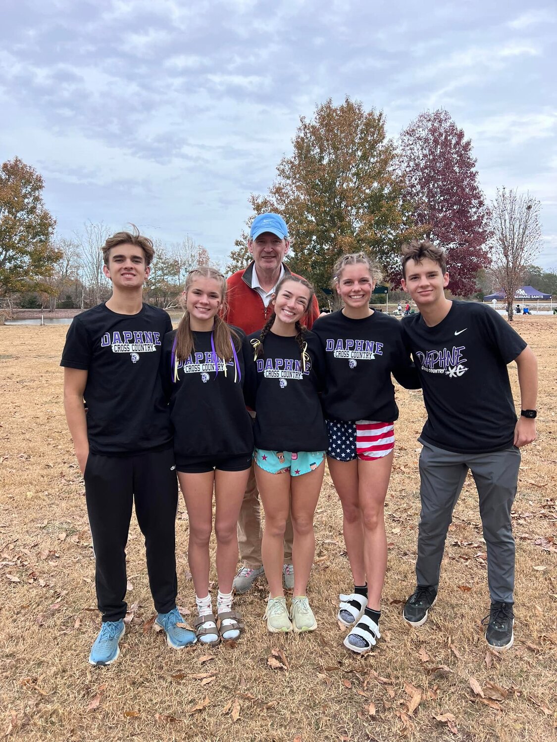 The Daphne Trojans had five representatives at the AHSAA State Cross Country Championship meet in Moulton on Saturday, Nov. 11, including Sam Sternberg, Sophie West, Chloe Glass, Abigail Norman and Ben Cotton.