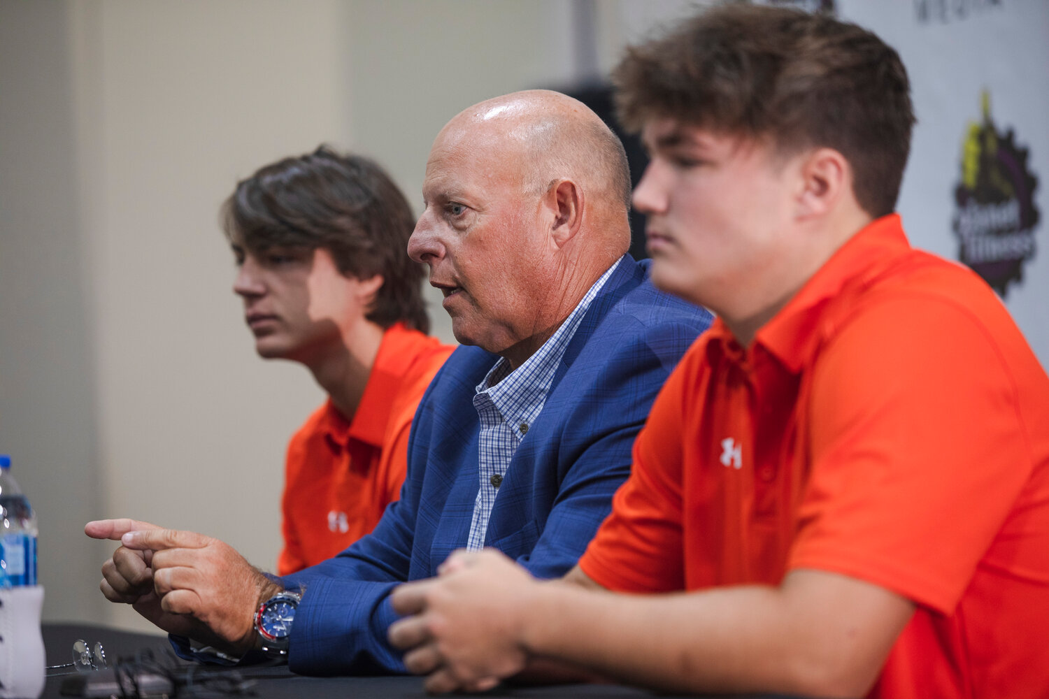 Three-time state champion Jamey DuBose previews the Orange Beach Makos’ 2023 season at the second-annual Gulf Coast Media Day event at The Wharf on July 27. On Friday, Orange Beach’s second head coach stepped down from his post after two seasons.