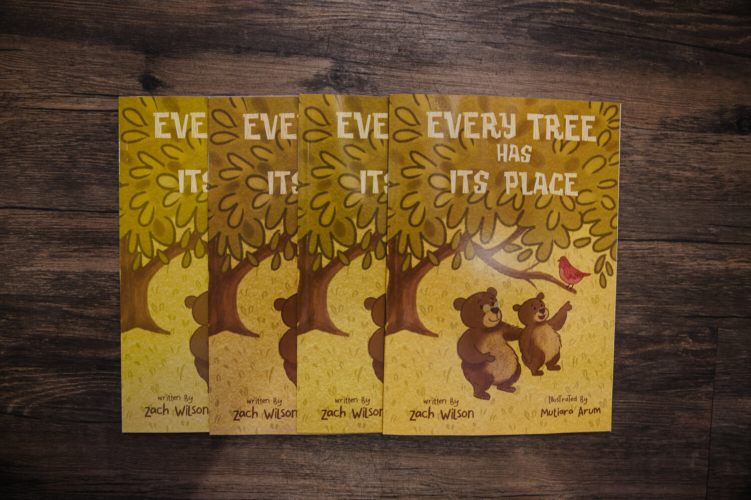 Zach Wilson’s drive for writing was at full speed, giving him the idea to write his first book called “Every Tree has its Place.” This book shares the story of Paw Paw Bear and Bridger Bear going on a journey through The Great Wood. The story is guided by the message of Ephesians 2:10, giving Paw Paw Bear the opportunity to share the meaning of Bridger Bear’s individual gifts and talents.