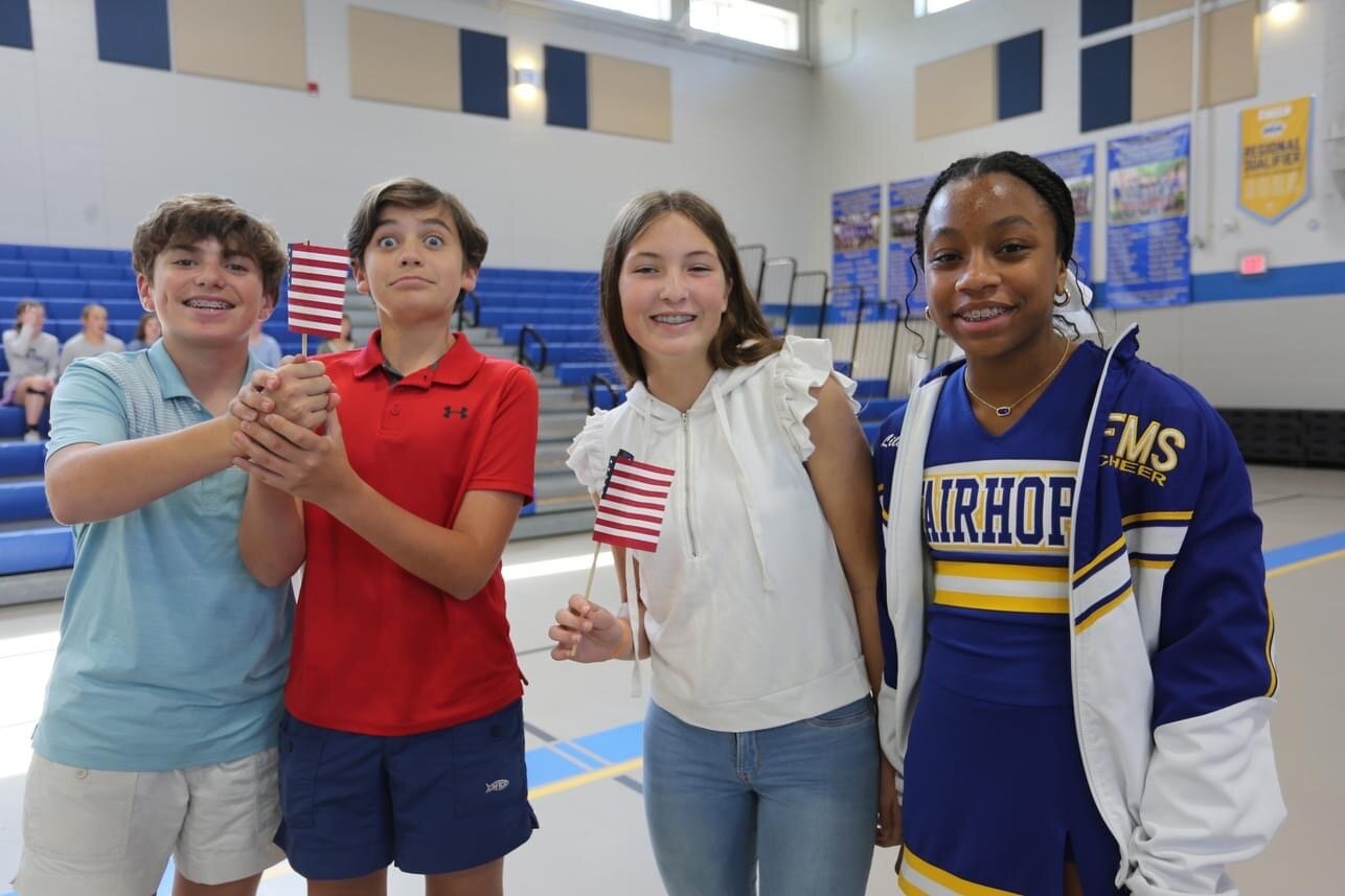 Fairhope Middle School students at a recent Veteran's Day event on Nov. 8.
