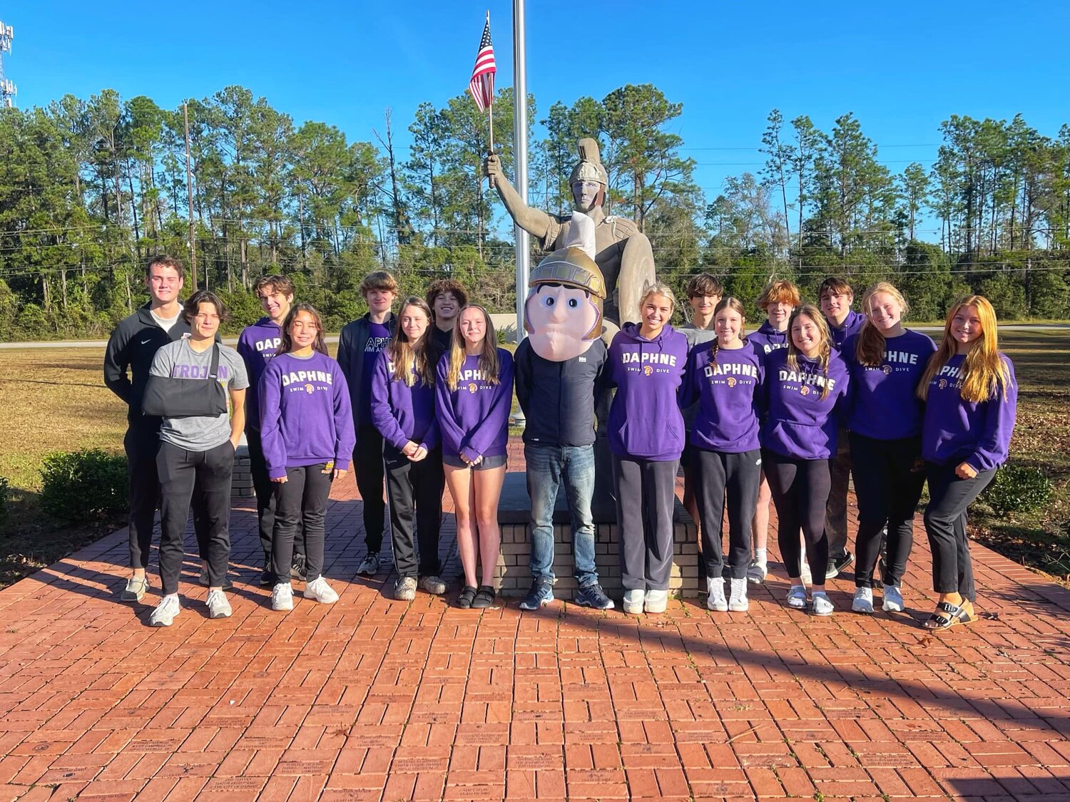 Daphne Trojan swimmers and divers competed in the AHSAA South Sectional Championships on Nov. 17 and 18 where seven athletes returned with medals. Another 12 Daphne representatives will compete in this weekend’s state championship meet.