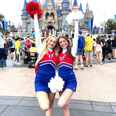 Spanish Fort High School cheerleaders pictured at Disney World in Orlando, Florida.