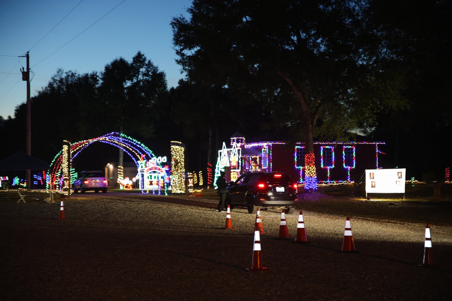 From Nov. 27 through Dec. 30 from 5 until 9 p.m., Bicentennial Park will feature Christmas lights that sync up to music. Passenger vehicles can ride through the roads and watch as the lights sync up with the music that is played on 87.9 FM.