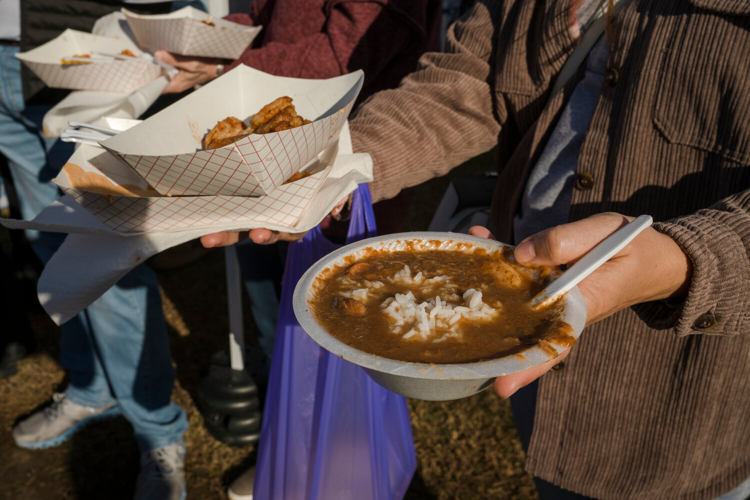 Smokin’ Kettle out of Daphne, Alabama was one of many gumbo choices at the 2023 Gumbo & Alabama Slammer Festival.