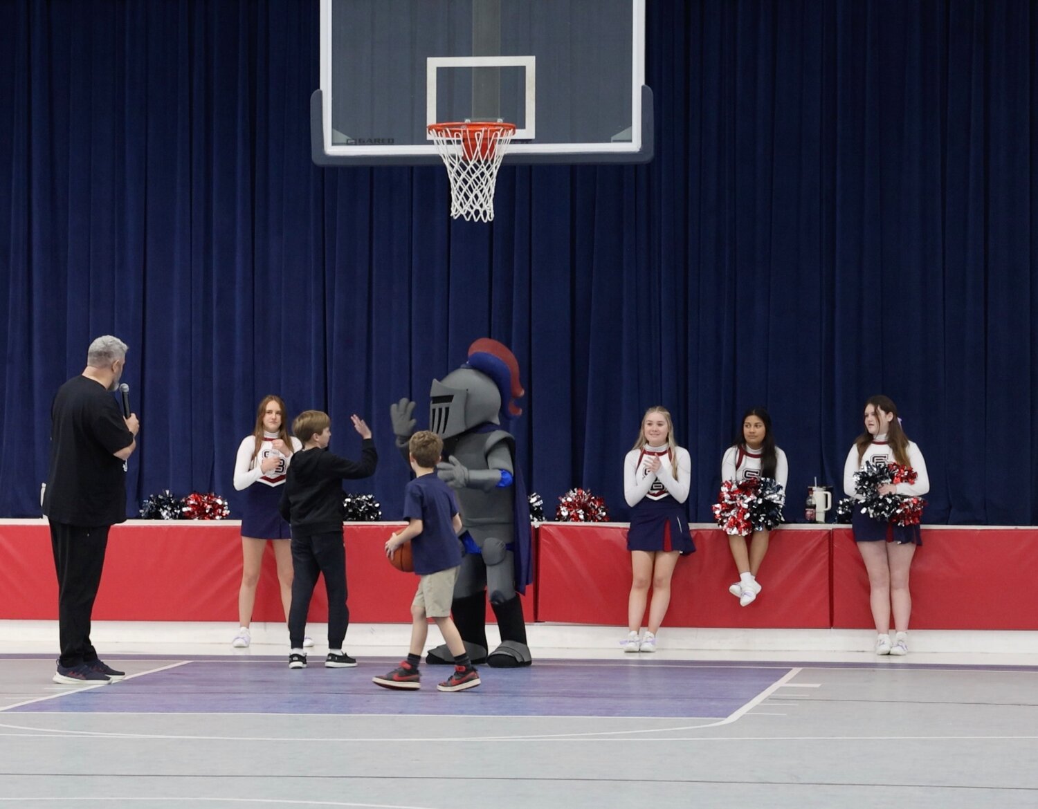 During halftime of the varsity basketball games, shooting contests were held as part of South Baldwin Christian Academy’s Coaches vs. Cancer event on Friday, Jan. 19. The youth shooting challenge winner walked away with their favorite candy.