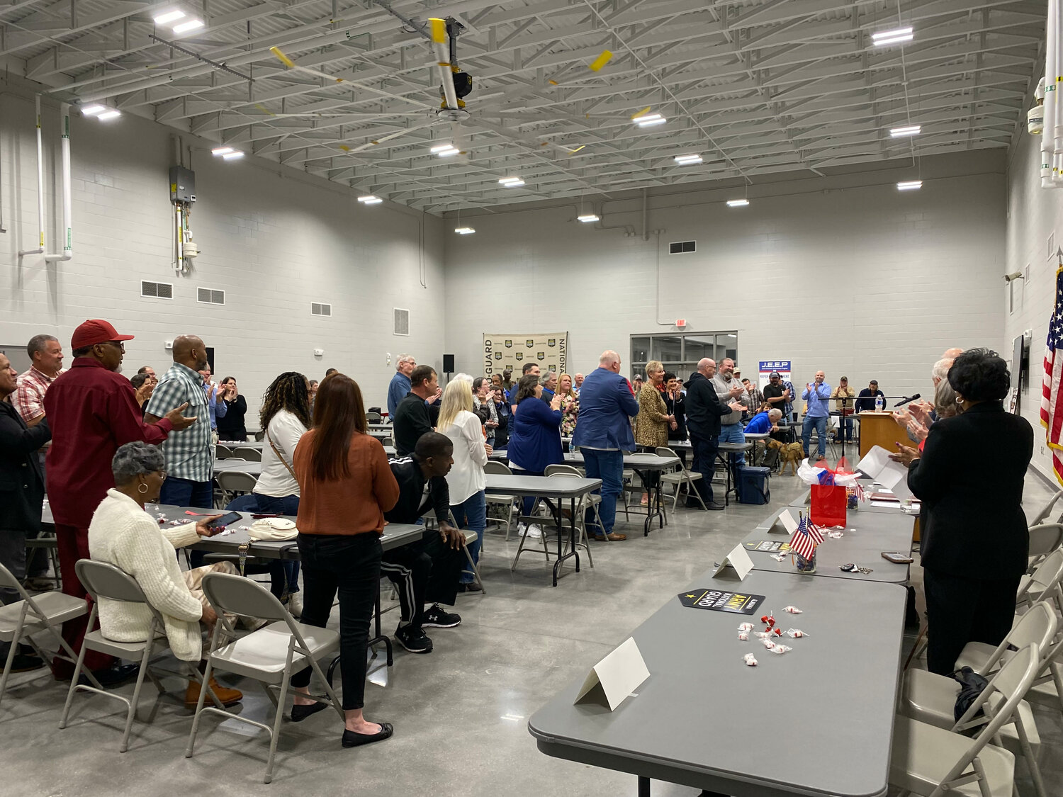 Members of Company C of the 711 Signal Battalion who were deployed to Iraq in 2004 held a 20-year reunion Saturday, Jan. 27 at the Foley National Guard armory.