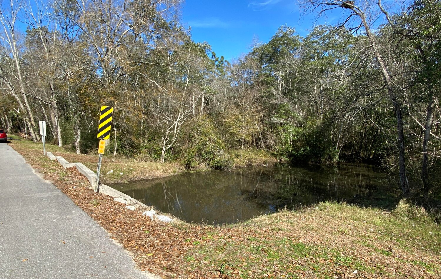 Wolf Creek on South Pecan Street in Foley is one of the areas where the city has been working on resilience projects. The creek washed out the road during heavy flooding in 2014, but the site was not affected by flooding during Hurricane Sally in 2020.