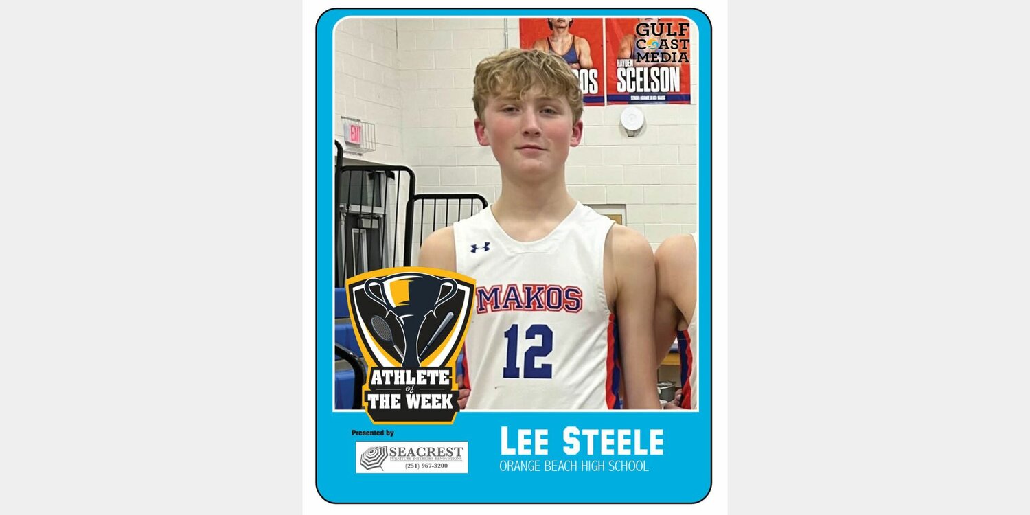 As only an eighth grader, Orange Beach's Lee Steele poured in 32 points and 4 rebounds to help the Class 4A Makos beat the Class 7A Foley Lions 77-64 and win Seacrest Furniture Athlete of the Week honors.