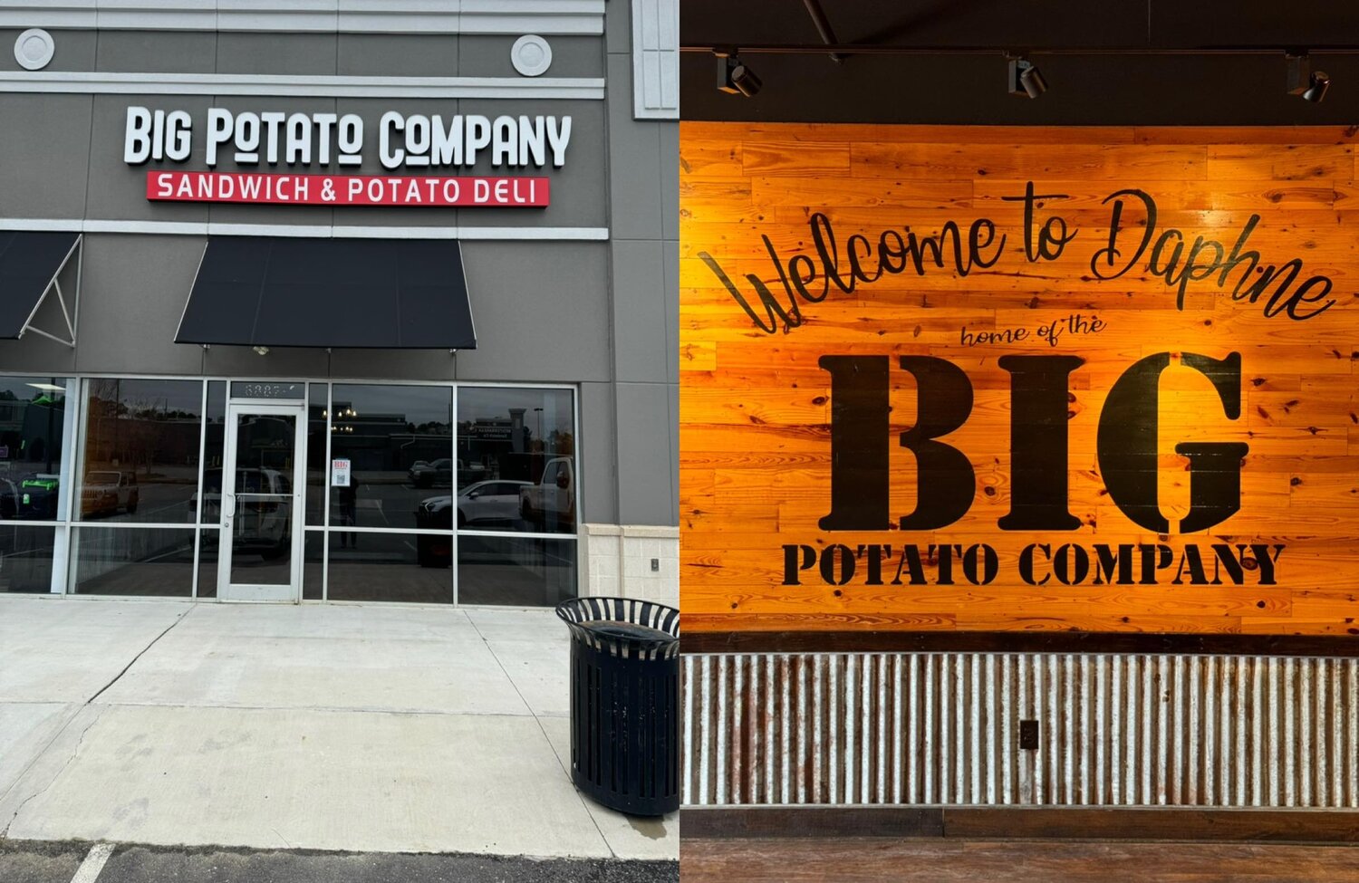 The Jubilee Shopping Center in Daphne will soon offer a new dining option, as Big Potato Company prepares to open its doors.