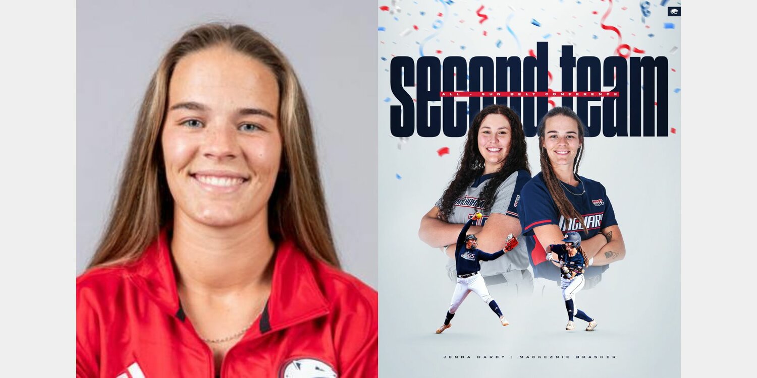 Gulf Shores alum and South Alabama graduate student Mackenzie Brasher was a second-team all-conference honoree alongside Jenna Hardy following the 2023 season which marked her third All-Sun Belt nod after her fourth collegiate season. So far this year as a graduate student, the former Dolphin carries a .333 average and tied a single-game program record with 4 stolen bases against North Carolina Central in Friday’s season opener.