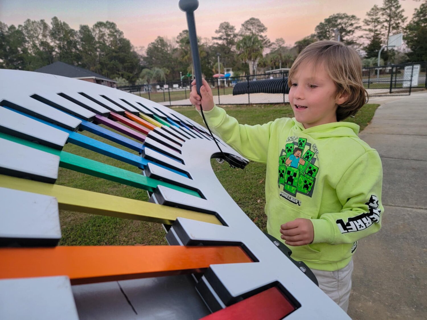 Musical instruments add rhythm to David B. Cox Universal Playground