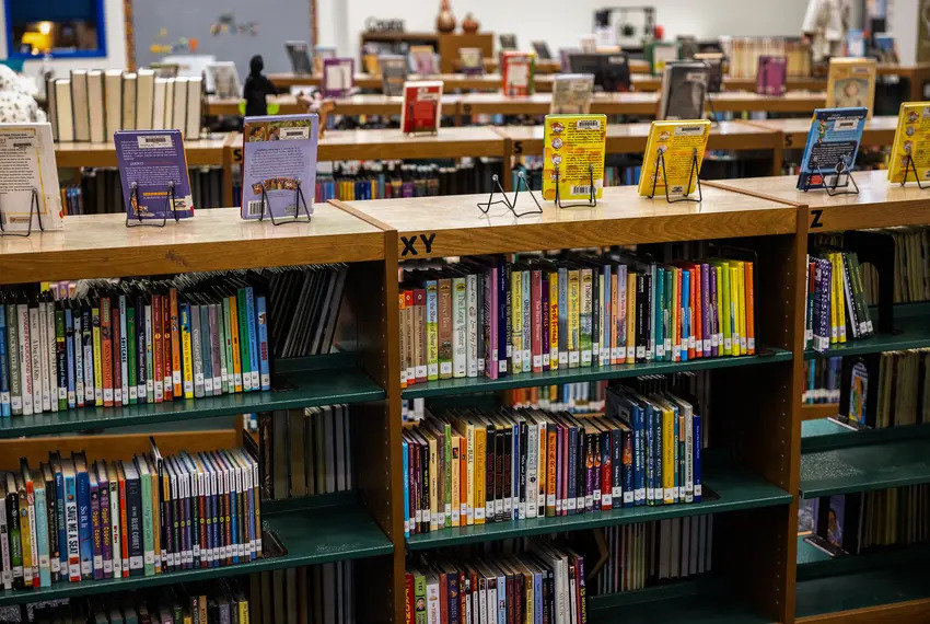 Gov. Greg Abbott wants the Texas Education Agency, Texas State Library and Archives Commission and State Board of Education to block books with &quot;overtly sexual&quot; content from schools. Credit: Jordan Vonderhaar for The Texas Tribune