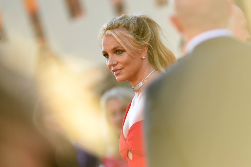 Singer Britney Spears arrives for the premiere of Sony Pictures' &quot;Once Upon a Time ... in Hollywood&quot; at the TCL Chinese Theatre in Hollywood, California in 2019. (Valerie Macon/AFP/Getty Images/TNS)