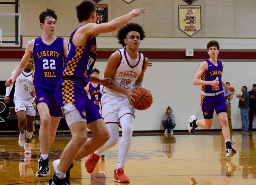 Junior Nazar Mahmoud led Rouse with 24 points, but the Raiders lost to a hot-shooting Liberty Hill 64-52 at home to finish as the No. 2 seed in District 25-5A.