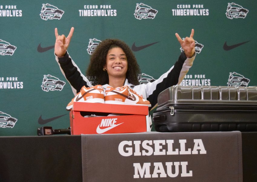 Cedar Park junior Gisella Maul, the Texas Gatorade Player of the Year who helped the Timberwolves win back-to-back state championships, committed to Texas on Monday morning.